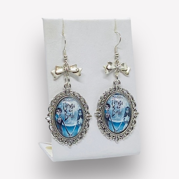 Corpse Bride Tim Burton’s Inspired Character Pendant Earrings - Picture 2 of 8